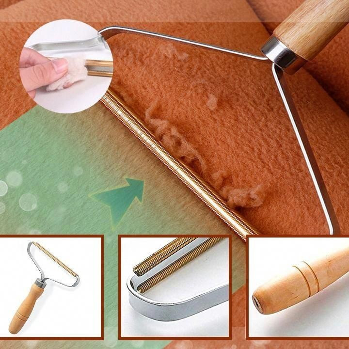 پرزگیر دوکاره ی دسته چوبی وارداتی اصل
