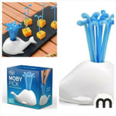 چنگال میوه و زیتون خوری مدل Whale pick 16